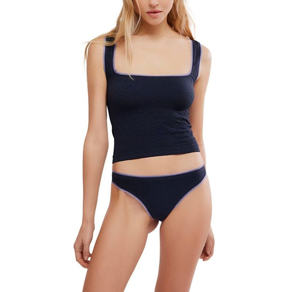intimately fp -  Women's Seamless Lace Cami - Black X Black